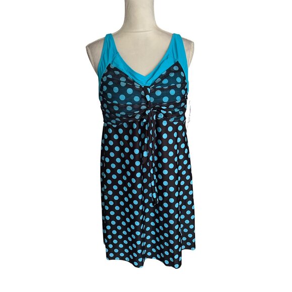 Hanna Nikole 2pc Tankini Swimsuit Set Boyshorts Size 20W Plus SIzeTummy Control - Picture 12 of 12